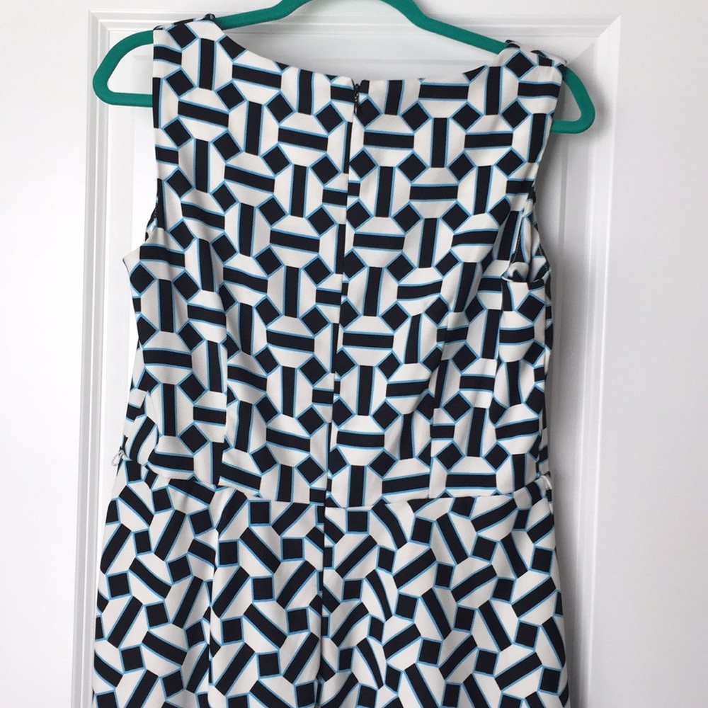 Blue, black, and white Dress size 14 - Picture 3 of 4